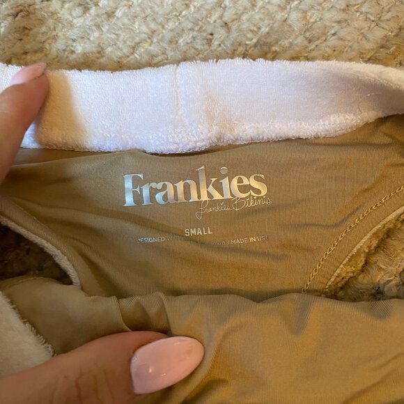 White Frankie’s Bikinis Terry Barb Top and Claire Bottom Swim Set Small - NWOT - Picture 4 of 7